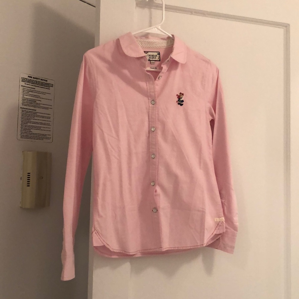 Teenie Weenie never worn pink button down shirt